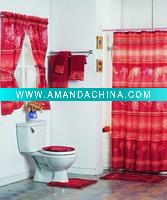 Wholesale 100% polyester printed shower curtain