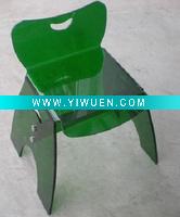 Green acrylic chair