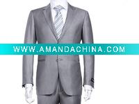 Wholesale Classic style light grey Men business suits, Men dress suits