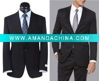 Wholesale Men's fashionable business suit, Black suit with One button