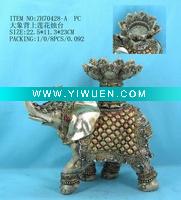Wholesale polyresin elephant candle holder home decoration