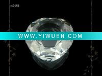 Wholesale crystal candle holder in heart shape
