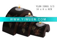 Wholesale wooden T-light Candle Holder set of 3
