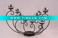 Wholesale eight head metal candle holder