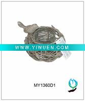 Wholesale Antique bird nest style candle holder