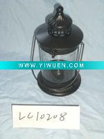 Black & Clear Glass Candle Holder