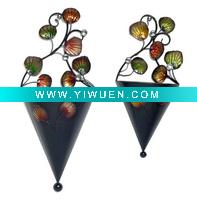 Decorative Cone Metal Candle Holder