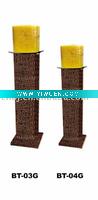 Wholesale Crocodile leather candle holder
