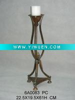 Wholesale metal single candle holder