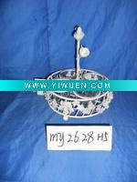 Wholesale White metal candle holder