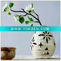 Wholesale Japanese style Hollowed Porcelain Candle Holder
