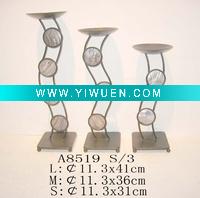 Wholesale Curved Shape Metal Candle Holder ASST. 3