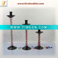 Wholesale Clear Wire Hand made Glass Candle Holder