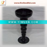 Wholesale Black Candle Holder (Glass)