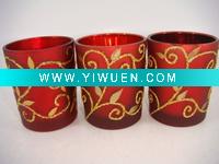 Wholesale decorative glass candle holder for wedding deocration