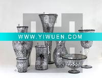 Wholesale Mirrored Mosaic Candle Holder & Mosaic Vase