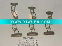 Wholesale set of 3 metal candle holder
