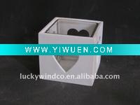 Wholesale wooden candle holder heart shape decor