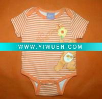 Wholesale 100% organic cotton baby rompers / baby Onesie / baby clothes