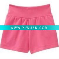 Wholesale 100% organic cotton/ soft handfeel/ eco-friendly baby girl shorts