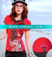 Wholesale High Quality ladies Fashion Printing T-shirt