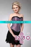 Wholesale Luxurious Sparkle Purple Corset