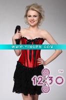 Wholesale Red Luxurious Sexy Overbust Corset