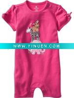 Wholesale 0-3 month certified organic cotton baby clothes,baby romper,Infant&Todders Clothing,Baby Rompers