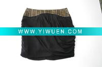 Wholesale Women fashion beading silk skirt