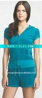 Wholesale 2011 new style wholesale fashion women tracksuit 2076-dark green S M L XL