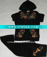 Wholesale 2011 new style wholesale fashion women tracksuit 2077-balck S M L XL