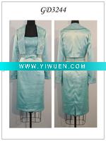 Wholesale GD3244 marvelous long sleeve 100% polyester beaded designer dress