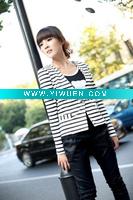 Wholesale Ladies Fashion Stripe Suit
