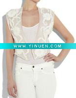 2011 new fashion white embroidered v-neck women blouses