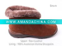 Wholesale Model S-SN-1008 Sheepskin mens boots