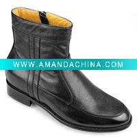 Wholesale men's height increasing boots leather boots increasing 7.5cm 8B0608
