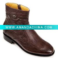 Wholesale men's height increasing boots leather boots increasing 7.5cm 8B0606-1