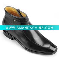 men's height increasing boots leather boots increasing 7.5cm 8B0802