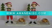 Wholesale christmas boy/girl w/sleigh car for holiday gift
