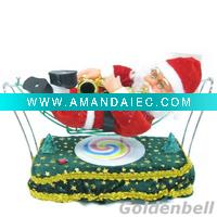 Wholesale 6'' santa claus playing and cradling