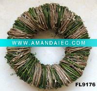Floral Arrangement Rattan Wreath