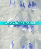 Wedding floral garland with light blue petals