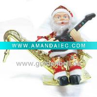 Wholesale 8'' santa claus playing guita