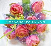 Artificial flower/artificial plant--Artificial Rose Bouquet
