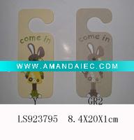 Wholesale wood door hanger wooden garland, hanging hanger hang, craft decoration decorative home spring ornament easter summer