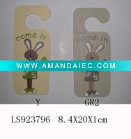 Wholesale wood door wooden garland, hanging hanger hang, craft decoration decorative home spring ornament easter summer