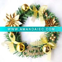 Wholesale plastic christmas wreaths (Item No.KHKC0133)