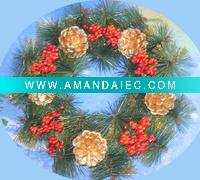 Wholesale Christmas garland,christmas wreath,christmas decoration,holiday ornament