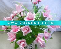 Wholesale Artificial flower/artificial plant--latest spring artificial dancing lady flower--pink