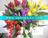 Wholesale Artificial flower/artificial plant--Popular tuberose artificial flower bouquet
